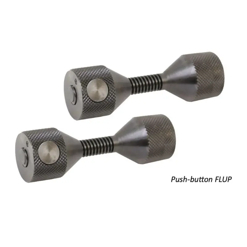 2121 Push-Button Carbon Steel Flup (Pair) 5/8" - 1-7/8"/ 16Mm - 47Mm