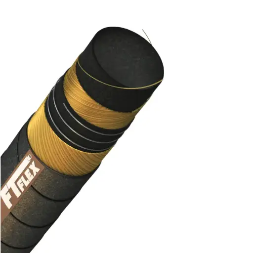 [01-ROS-10-OFF-100FT] Bunkering Hose (Complies with EN1765 Type S10) Black 4" 10 Bar 30m per roll