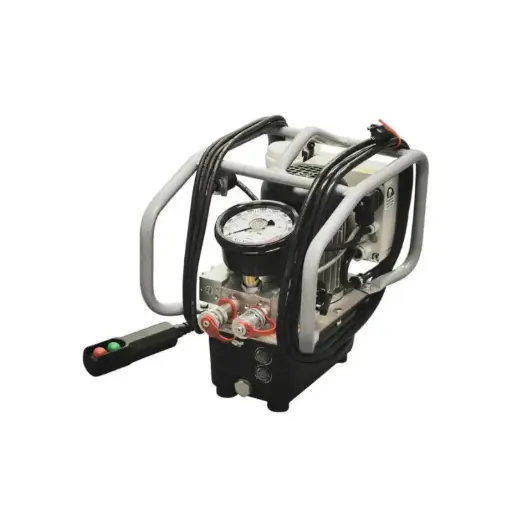 [JETPRO-S-230] JETPRO-S-230, 2 Stage Electric Pump, Single Port, c/w 10k PSI Gauge
