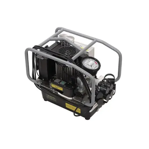 [HY-230-2-4S] HY-230-2-4S, 4 Stage Electric Pump, 4 Ports, c/w 10k PSI Gauge