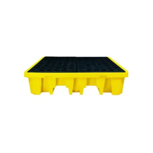 [SPP104-2] SPP104-2, Poly Spill Pallet, Material:
HDPE, 4 drum, 70 Gal (265L)