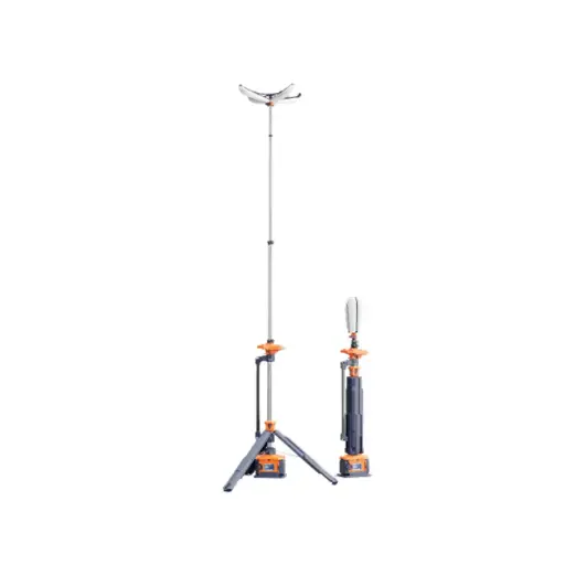 [PL-300-2B1C] PL-300 Portable Rechargeable Petal Light Tower, 1.58-3.4m, IP66 c/w 2 x D24-100 Batteries, 1 x MC-1 Charger, 1 x X1.75-56B Adapter