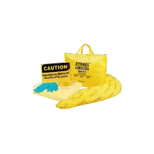 [SKIT001Y] CHEMICAL PORTABLE SPILL KIT YELLOW, 11.5GAL/43.5L ---------------------------- 1) 25PCS ABSORBENT PAD 40X50CM 2) 3PCS AB