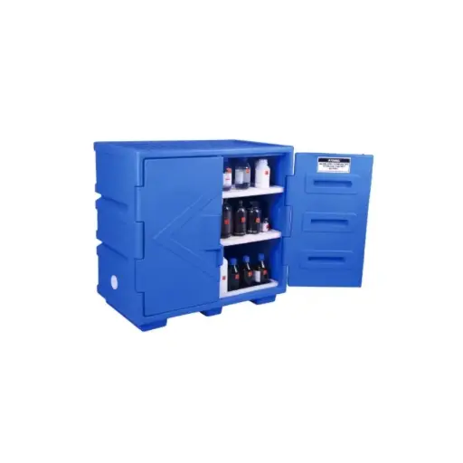 [ACP80002] POLYETHYLENE CORROSIVE CABINET 22GALLON/83L - SIZE: 89x90.5x54.5cm